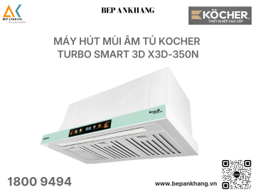 Máy hút mùi âm tủ Kocher TURBO SMART 3D X3D-350N - 700MM